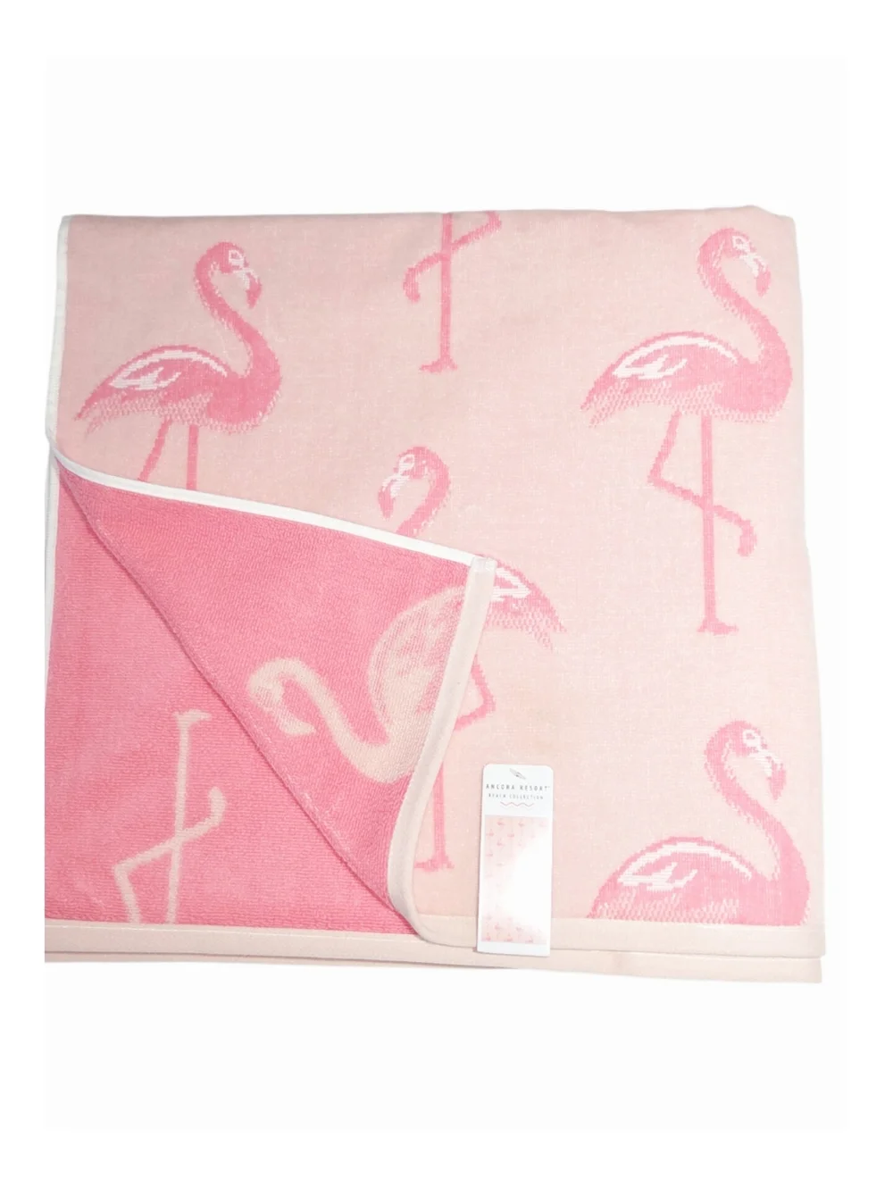 Ancora Resort Collection Cotton Pink Flamingo‎ Beach Towel 36x68 Quick Dry